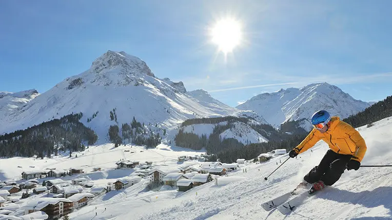 St Anton Austria Arlberg Ski Region Snow Skiiers 5