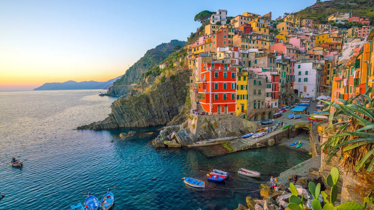 Colourful houses in Riomaggiore