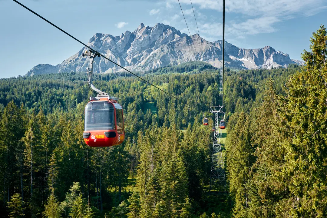 Cable Way From Kriens To Fräkmüntegg At Mount Pilatus ©Beat Brechbühl/Lucerne Tourism