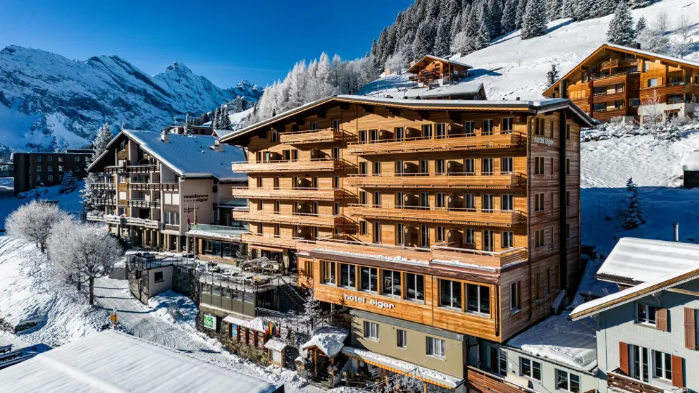 Hotel Eiger Murren Exterior Winter [4]