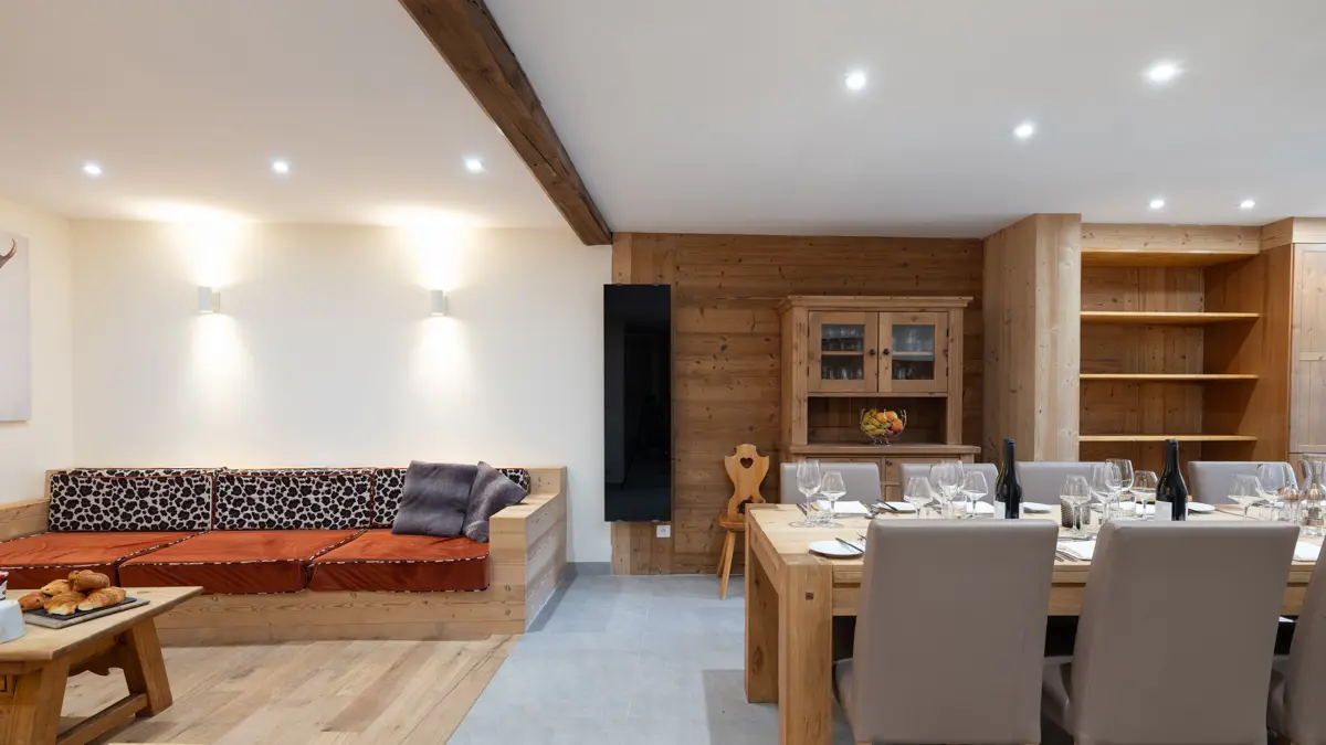 Chalet La Bergerie Living Room