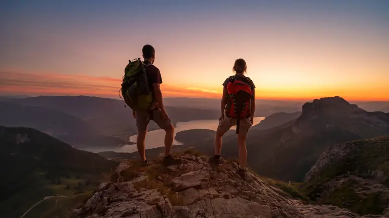 A scenic view of a landscape