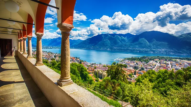 A scenic view of a landscape
