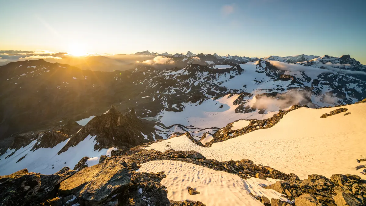 Sunrise at Mont Fort, Nendaz 