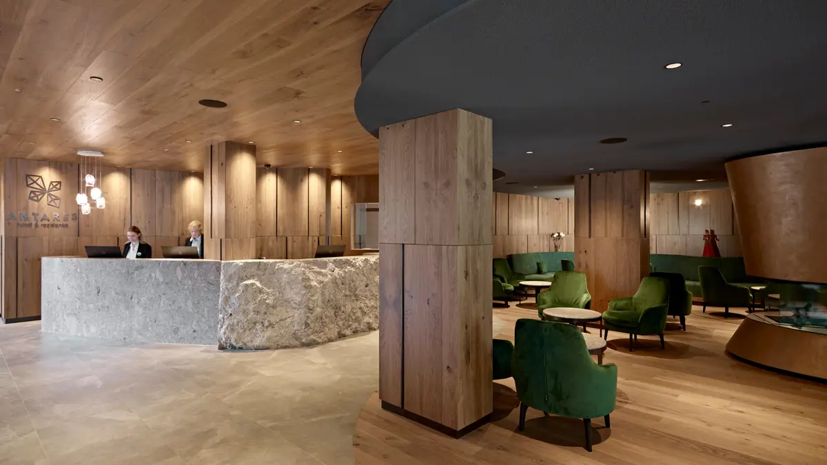Inghams Italy Dolomites Selva Hotel Antares Reception