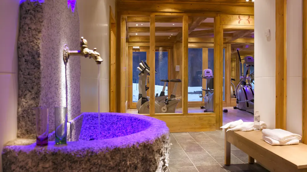 Le Hameau De Pierre Blanche Apartments Les Houches Wellness Area Fitness Room [2]