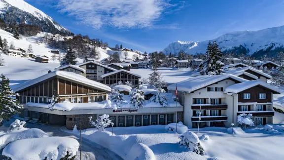 Hotel Sport Klosters Exterior Winter