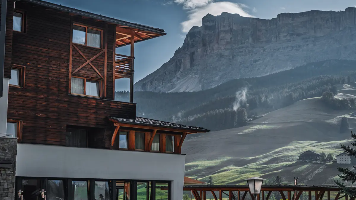 Ciasa SoleSoleil Alpine Lifestyle Hotel La Villa Italy View from hotel 