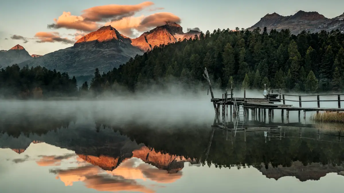 Lej Da Staz Morning Fog Copyright Switzerland Tourism