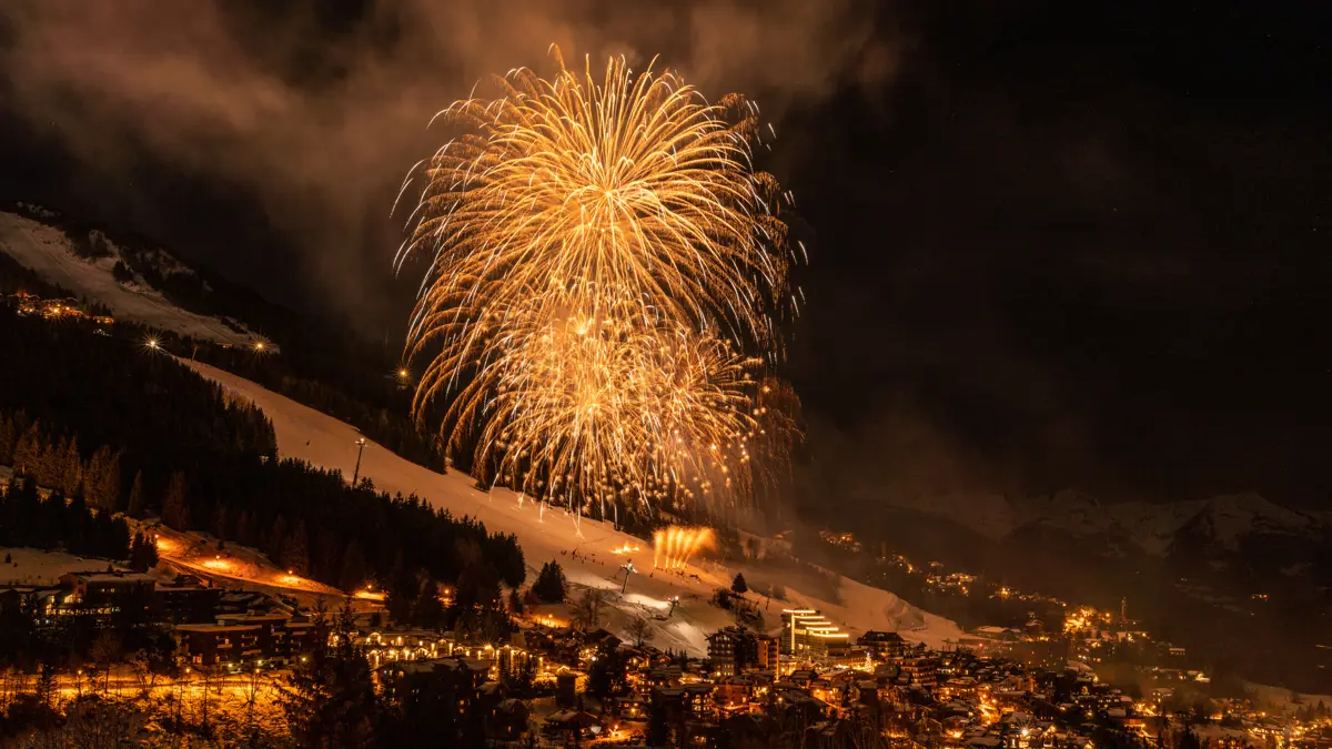 Courchevel New Years Fireworks
