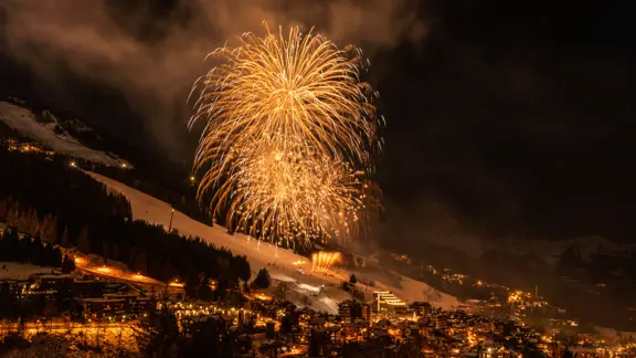 Courchevel New Years Fireworks