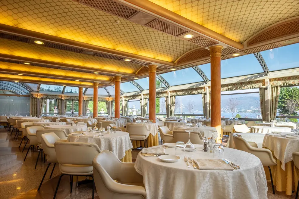 Hotel Astoria, Stresa, Lake Maggiore, Dining Room [3]
