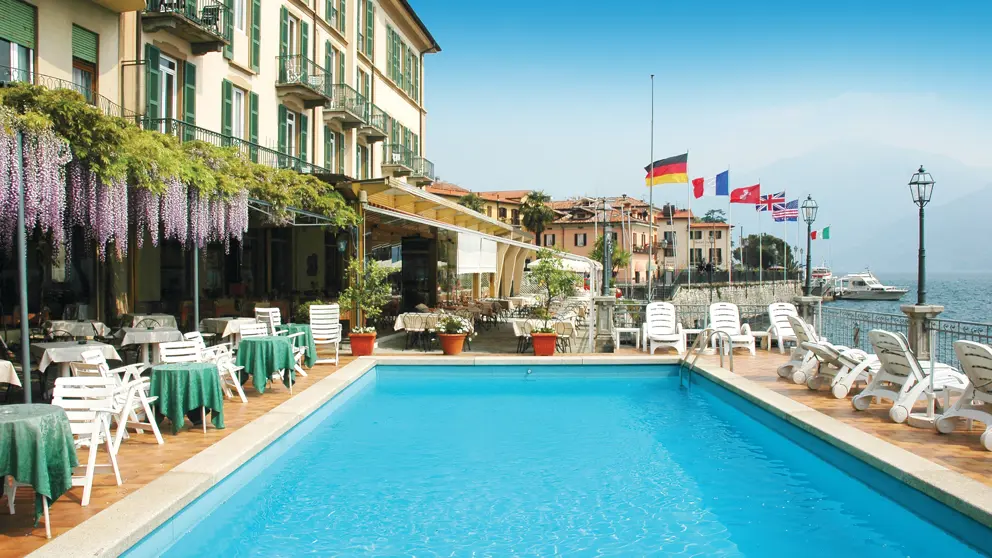 Hotel Bellavista, Menaggio, Lake Como, Pool & Loungers [6]