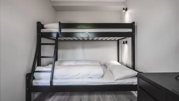 Typical bunk bed room 