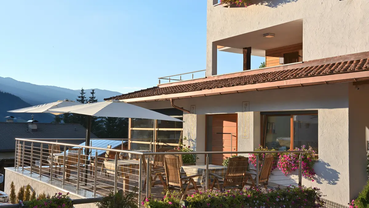 Inghams Italy Dolomites Kronplatz Hotel Monte Paraccia Terrace 2