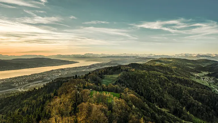 A scenic view of a landscape