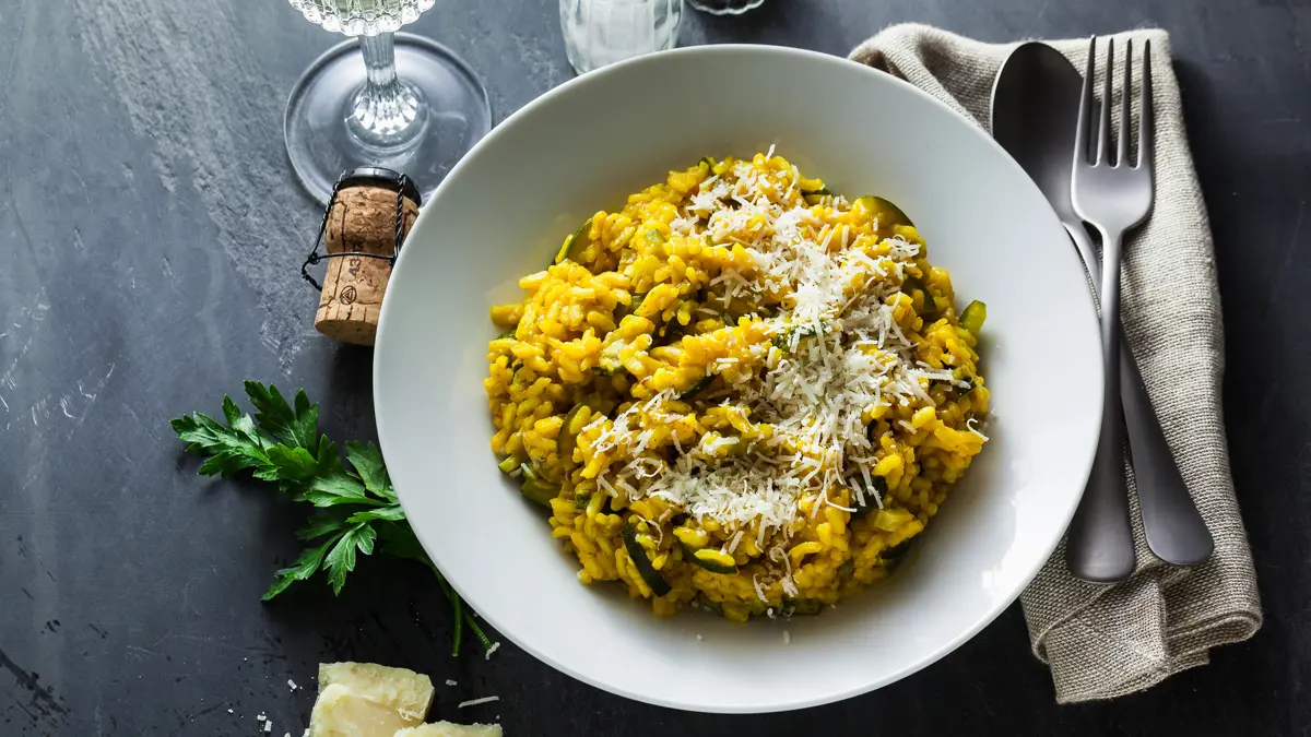 Italy Food Risotto Alla Milanese