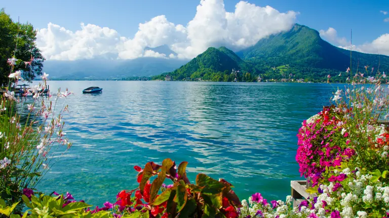 A scenic view of a landscape