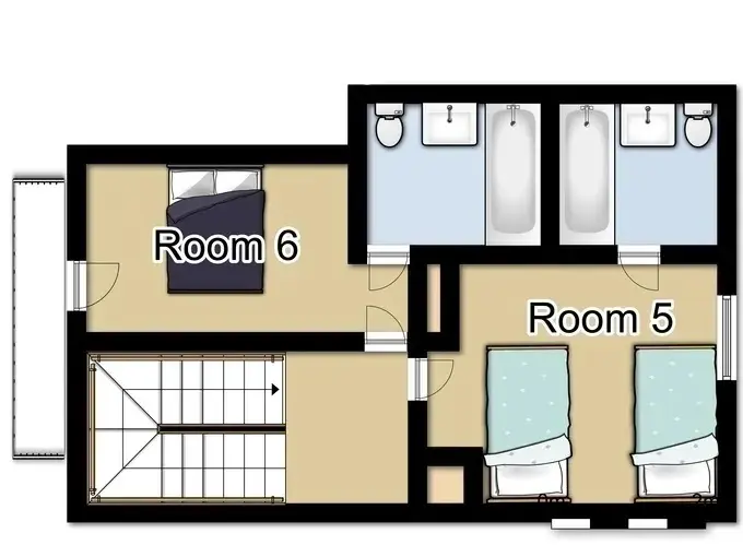 Chalet Cedre Blanc Tignes First Floor Floorplan