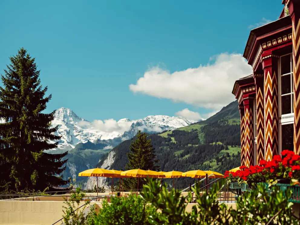 Grand Hotel Belvedere Wengen Switzerland Exterior Summer  [1]