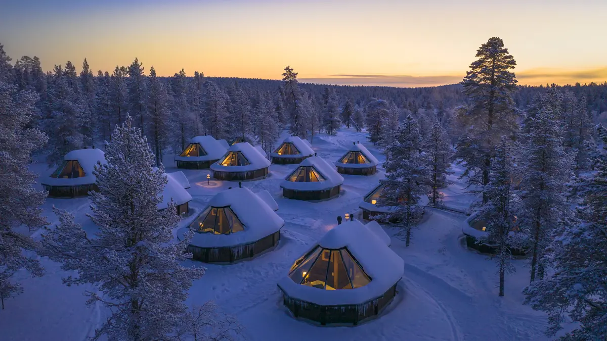 Muotka Wilderness Lodge Saariselka Aurora Cabins External