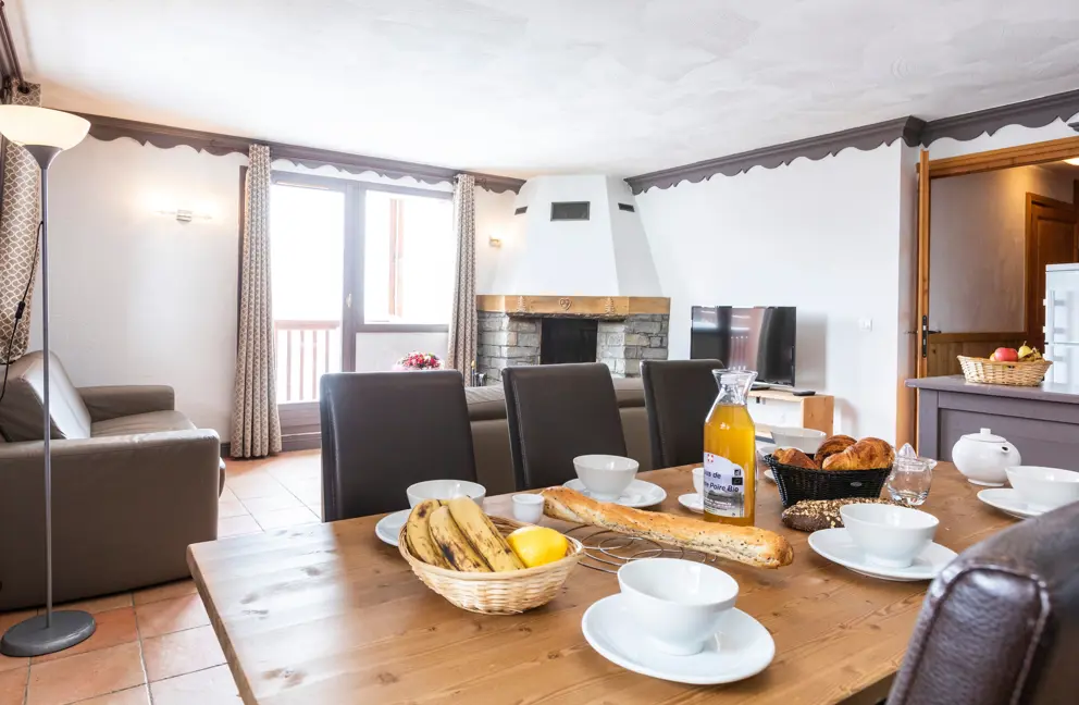 Living Area 6 Person Apartment Plein Sud Val Thorens [5]