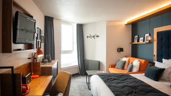 Double village view bedroom