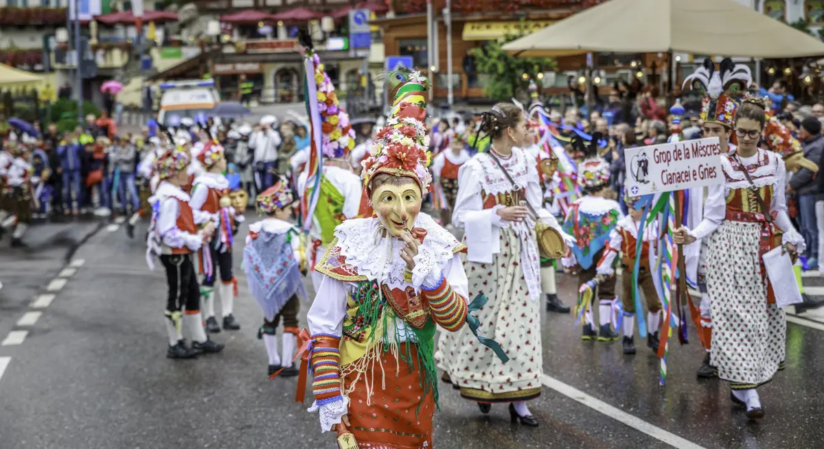 Traditional Mountain Festival, Canazei, Dolomites, Italy