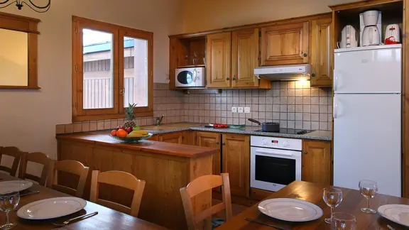 Typical kitchen area