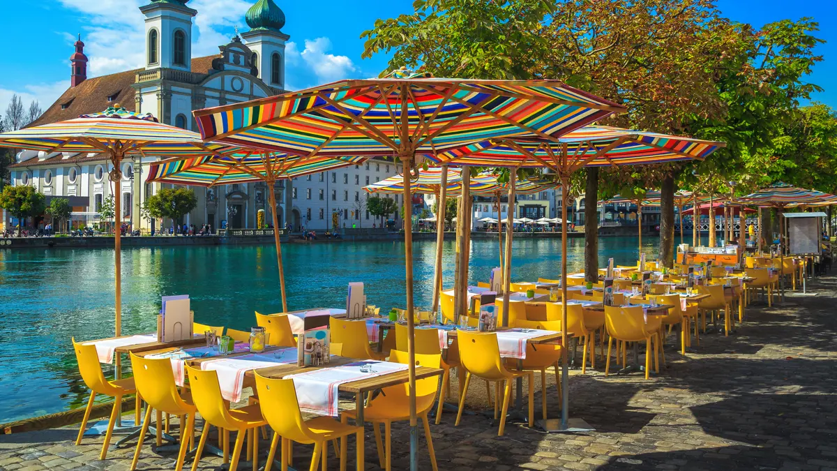 Reuss River Lucerne Switzerland