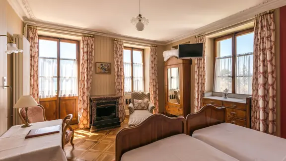 Lake view twin room