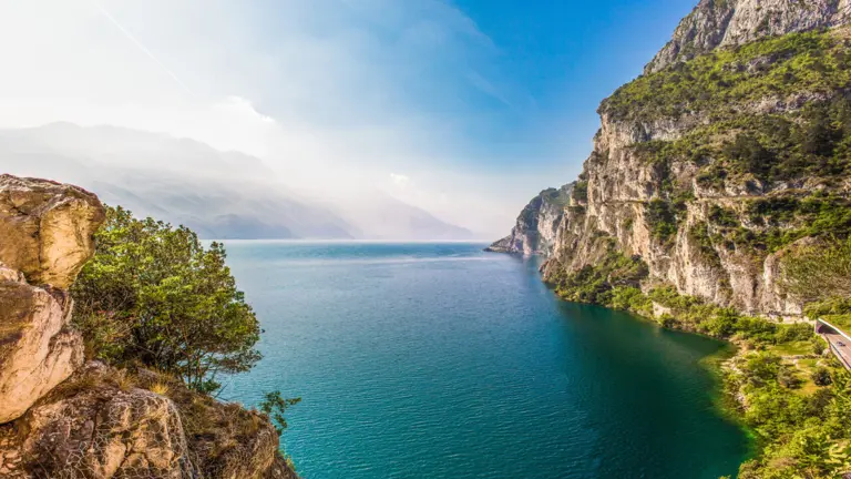 A scenic view of a landscape