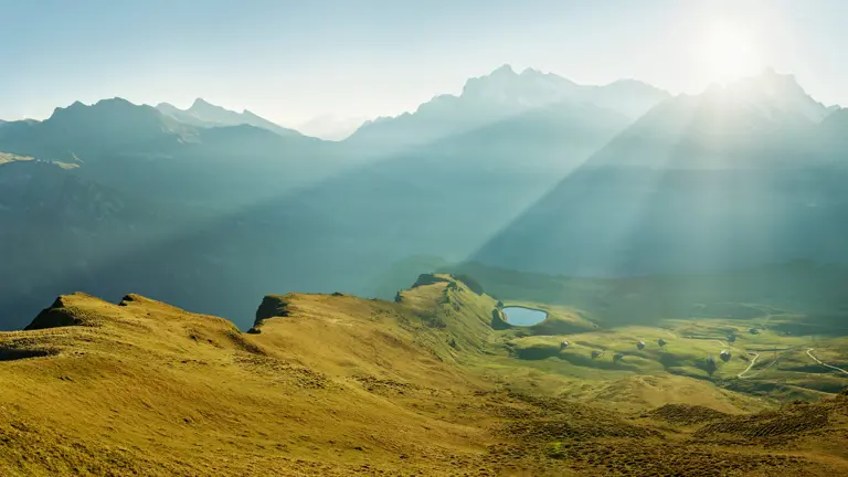 A scenic view of a landscape