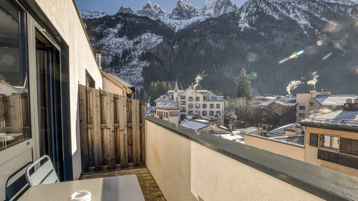 Hotel Pointe Isabelle Chamonix Views from balcony