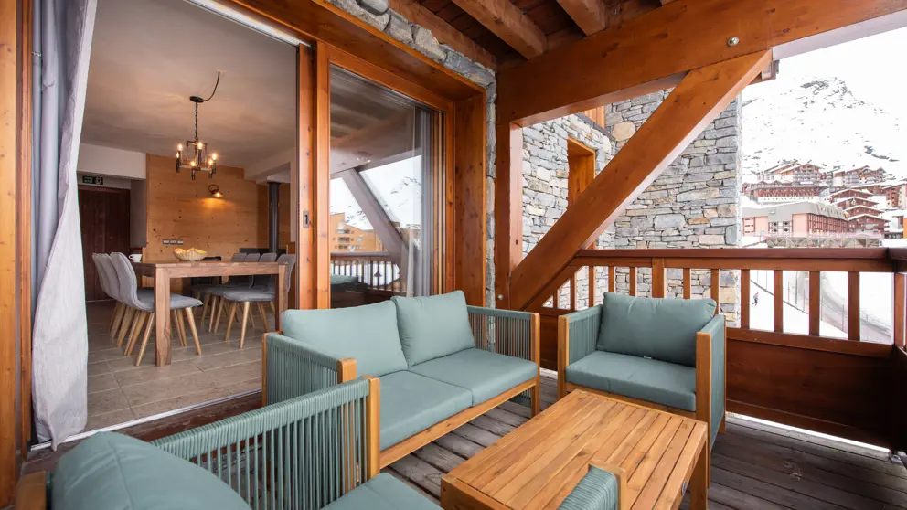 Chalet Noella Val Thorens Balcony [2]