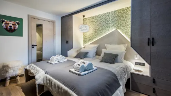 Typical apartment twin bedroom 