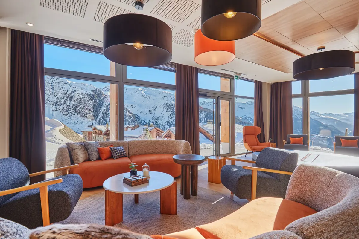 Hotel Lecrin Blanc La Rosiere Lounge Area
