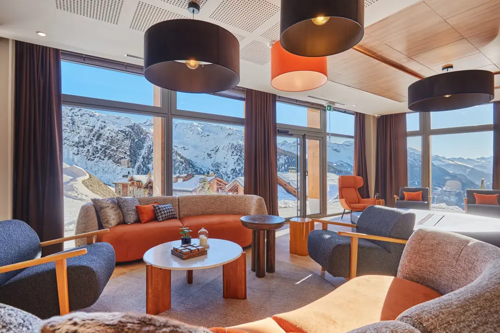 Hotel Lecrin Blanc La Rosiere Lounge Area