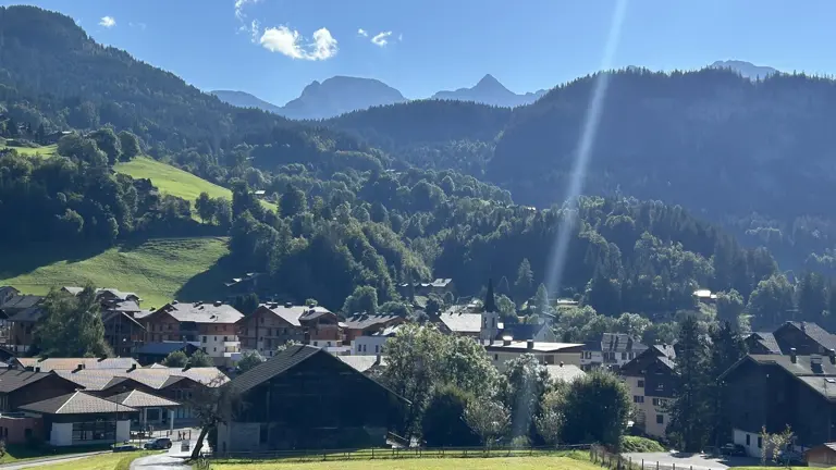 A scenic view of a landscape