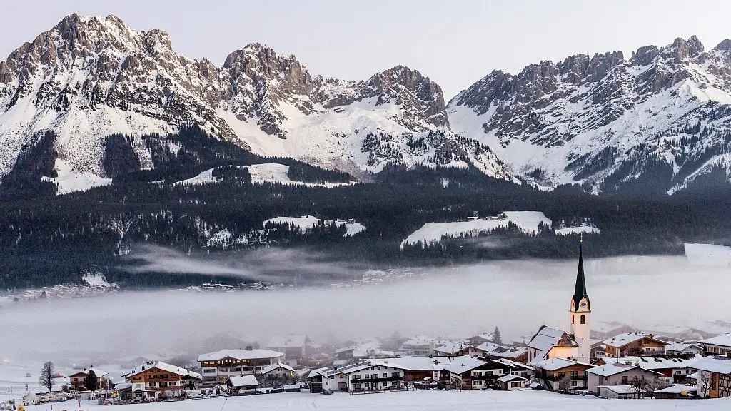 Ski Welt Wilder Kaiser Brixental Area Winter Ellmau Village View C Daniel Reiter Peter Von Felbert