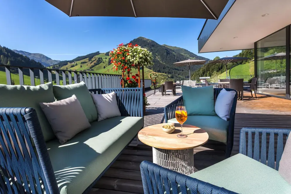 Adler Resort Hinterglemm Austria Summer Terrace [1]