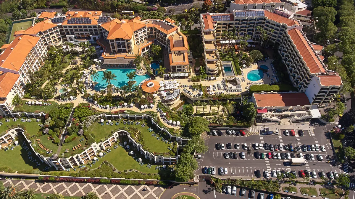 Hotel Porto Mare Funchal Aerial View