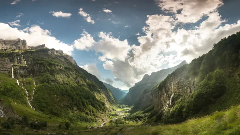 A scenic view of a landscape