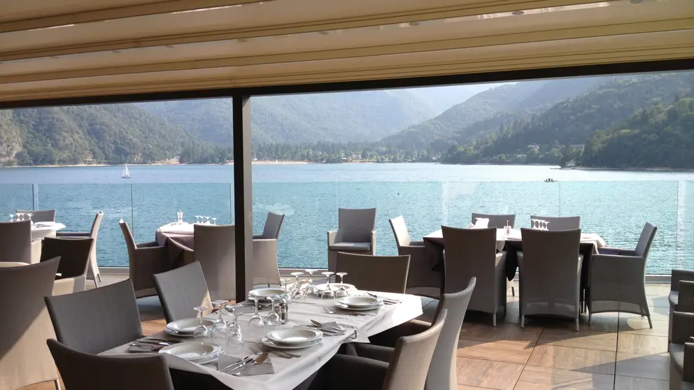 Hotel Mezzolago, Lake Ledro, Terrace with Lake Views [2]