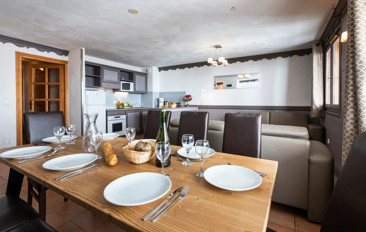 Living Area 8 Person Apartment Plein Sud Val Thorens