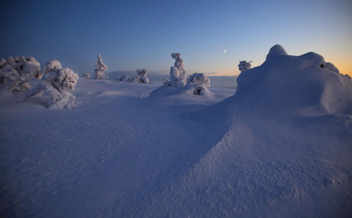 Muonio Finland Snow Shot
