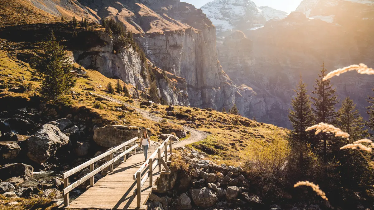 Kandersteg Walking Near Oeschinensee