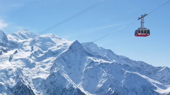 Chamonix France Brevent Cable Car