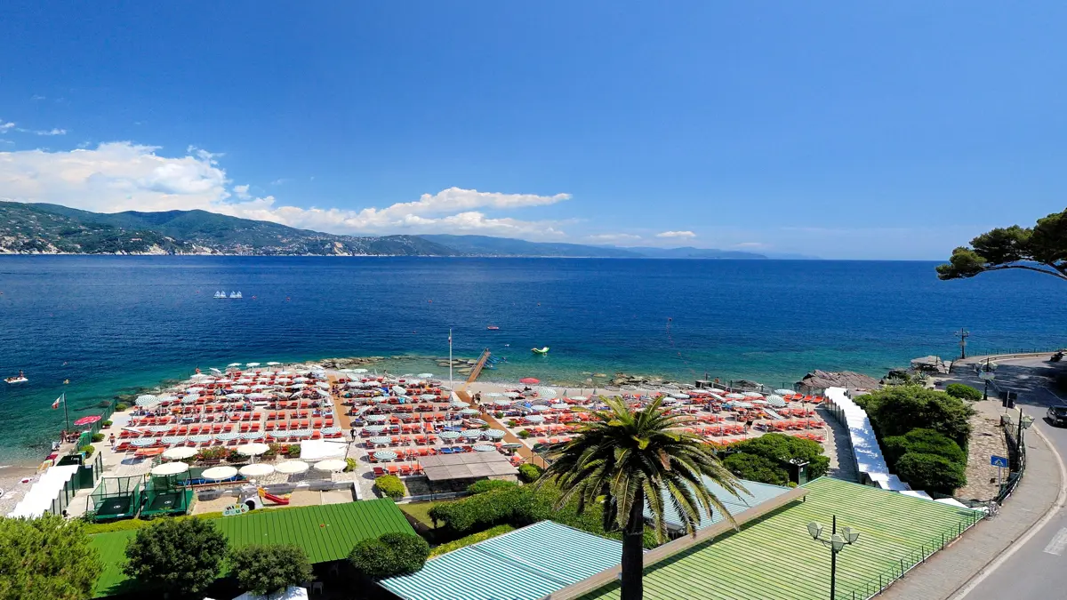 Hotel Regina Elena Portofino View Over The Beach