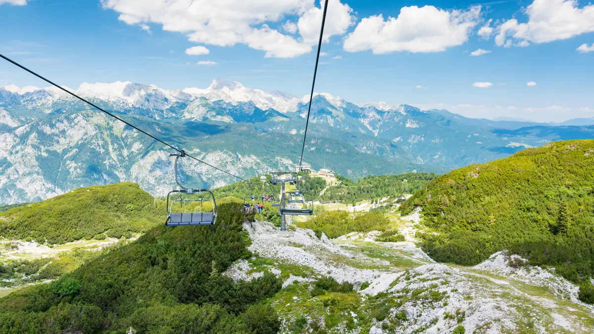Lake Bohinj Vogel chair lift